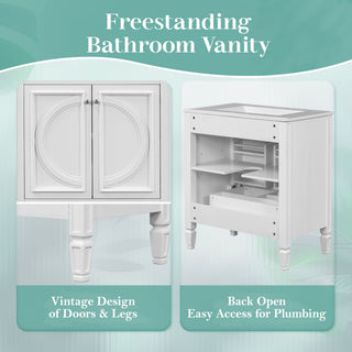 Double Sink Bathroom Vanity Set With Wall Mount Mirror Cabinet