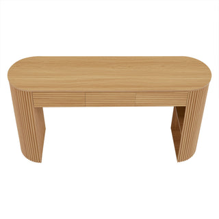 Retro Console Table With Storage, 3 Drawers