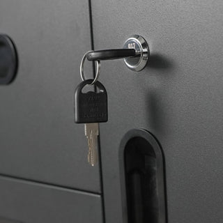 Sturdy Metal Tool Storage Cabinet With Wheels Durable Garage, Office & Home Organizer Steel