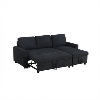 L - Shaped Convertible Sofa Bed With Storage Chaise