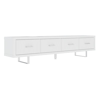 TV Stand With Slatted Drawers