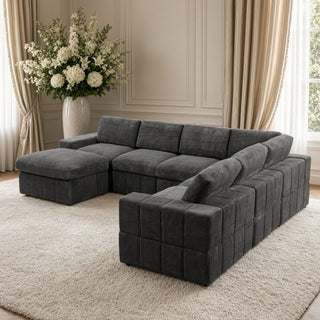 Modular Sectional Sofa, Reversible Set