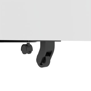 3-Drawer Mobile File Cabinet With Lock, On Wheels, Two Shallow & One Deep Drawer For Office/Home, Fully Assembled - White