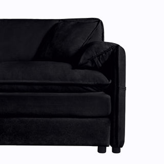 Modern Oversized Deep Seat Luxury 2 Piece Sofa Set With 4 Pillows