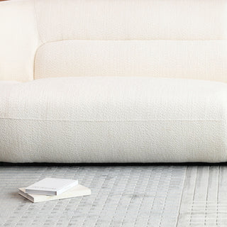 Modern Fashion Yp40116W Circular Curve Design Sofa, 4 Seater For Office & Bedroom - White
