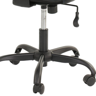 Ergonomic Office Chair With Armrests, Adjustable Design - Black / Blue