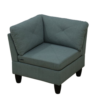 Modular L - Shaped Sectional Sofa 6 Seater 4 Piece Couch With Chaise
