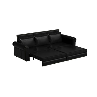 Chesterfield Sofa & Pull Out Bed