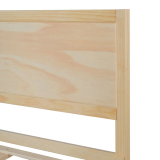 Classic Platform Bed Frame With Panel Headboard