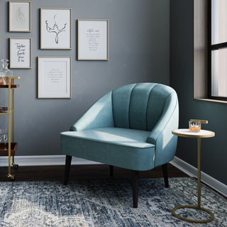 Brook - C Side Table - White / Gold