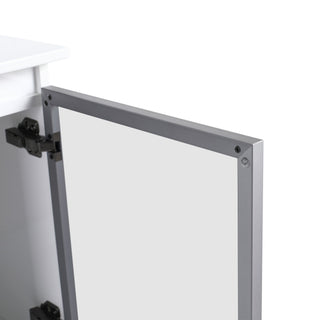 36" (35 1 / 4") Wall Mounted Bathroom Vanity, Cabinet With Half Door (Excluding Sink) - Glossy White