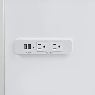 Ariana - Complete Vanity With Lightbulbs - Glossy White