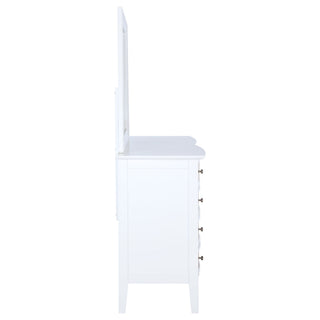 Talia - 10 Drawer Dresser And Mirror Set - White