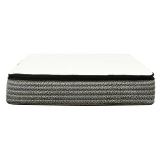 14" Premium Pocket Coil Hybrid Mattress With Gel Memory Foam, Super Plush - Gray / White - King