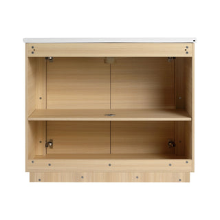 Freestanding Bathroom Vanity With Sink & 2 Soft Close Doors