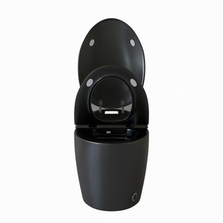Unique Smart Toile With Built In Bidet, Auto Open / Close Seat, Foot Sensor, LED Display, Night Light, Warm Water & Dryer Ceramic
