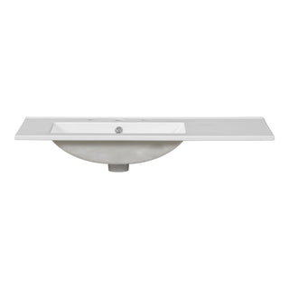 Bathroom Vanity With Sink Combo, 2 Soft Close Doors And 5 Drawers