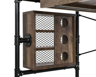 Endang - Writing Desk - Weathered Oak / Black