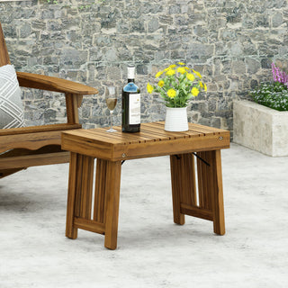 Temptation - Outdoor Foldable Side Table With Slat Design