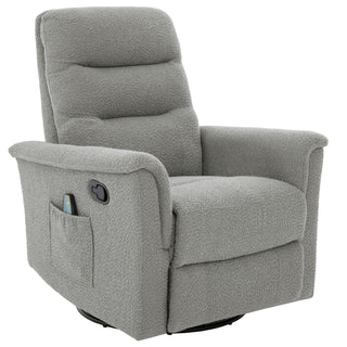 Manual Recliner Chair With 8 Point Massage And Swivel Function