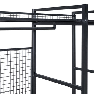 Open Style Wardrobe With Hanging Rails, Shelves And Drawers