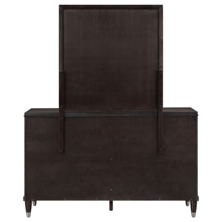 Navarro - 6 Drawer Dresser With Mirror - Brown