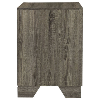 Funston - 2 Drawer Nightstand - Brown Oak