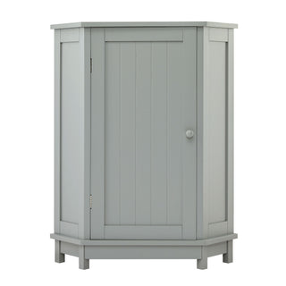 Bathroom Cabinet Triangle Corner Storage Cabinet With Adjustable Shelf Modern Style