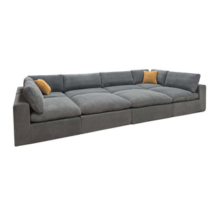 Custom Configuration Modular Sectional & Toss Pillows