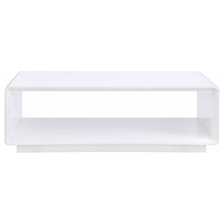 Fletcher - 2 Piece Coffee And End Table Set - Gloss White