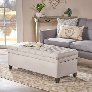 Juliana - Storage Ottoman With Birch Legs
