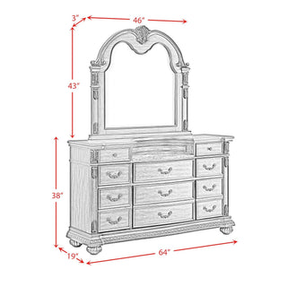 Cadenza - Dresser And Mirror Set - Brown