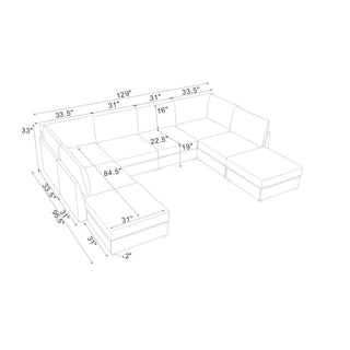 Modular Sectional With Custom Configuration