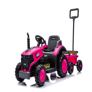 Kids Electric Ride On Tractor With Trailer