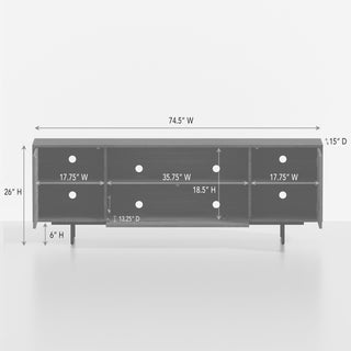 Adeline - 3 Door TV Console