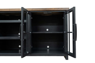 TV Stand Console For TVs Up To 100" - Black / Whiskey