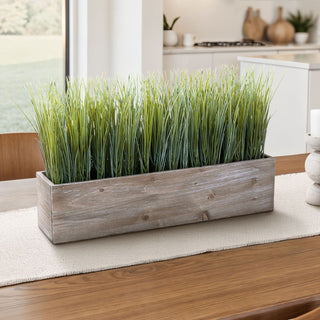 Artificial Grass Plant, Table Decor - Green