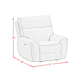 Jackpot - P1 Recliner - Explore Light Gray