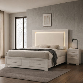 Colorado - Bed With Upholstered LED Headboard