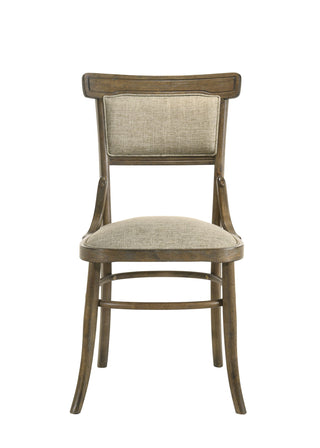 Bistro - Dining Table With Off Fabric Dining Chairs