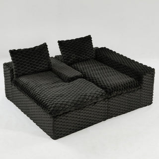 Modular Sofa, Convertible Twin Seat With Chaise Lounge