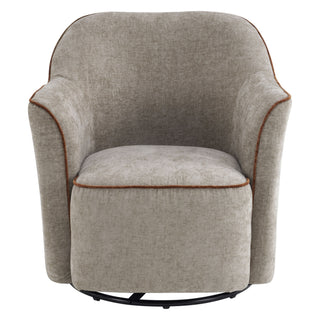 360° Swivel Accent Chair With Flared Arms