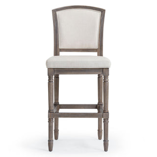 Stool With Upholstered Seat And Back