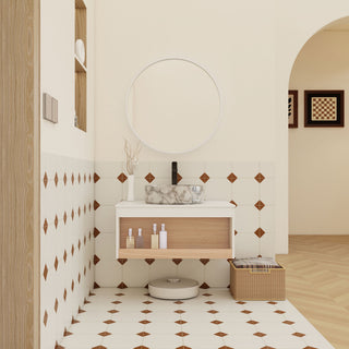 Floating Bathroom Vanity With Vessel Sink