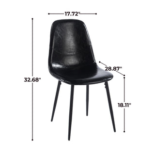 Dining Chairs (Set of 4) - Black