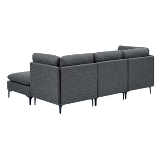 Upholstered Modular Sectional & Tall Legs