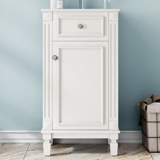 Bathroom Vanity With Sink, Soft-Closing Door, Adjustable Shelf