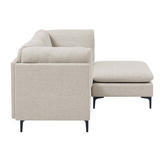 Upholstered Modular Sectional & Tall Legs