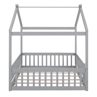 Bed House Bed Frame With Fence
