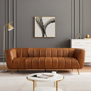 Ava - Sofa - Gold / Tan